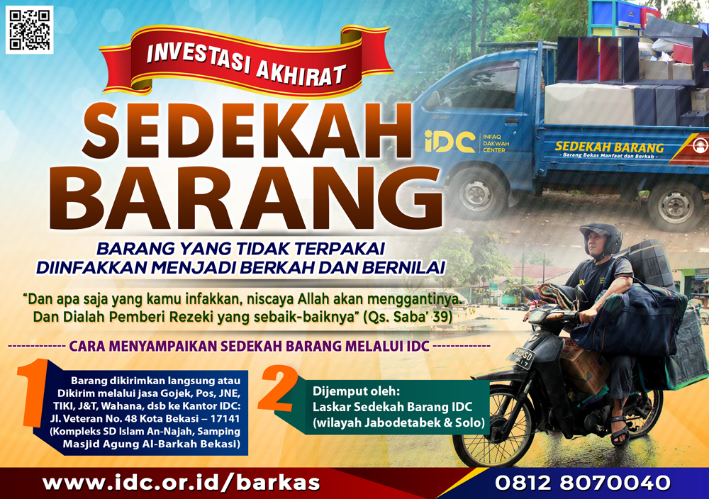 PROGRAM SEDEKAH BARANG: Barang Tak Terpakai, Diinfakkan 